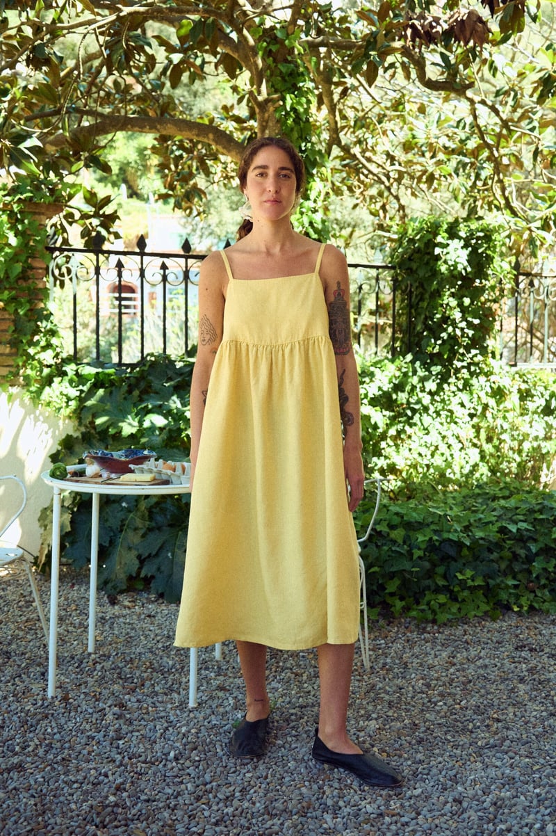 Spaghetti Straps Dress – Baru by LinenFox, 100% Linen