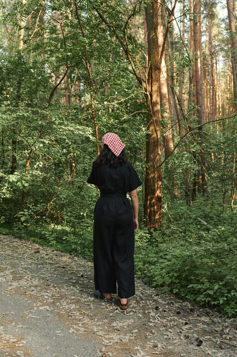 Aimee Linen Jumpsuit by LinenFox, 100% Linen
