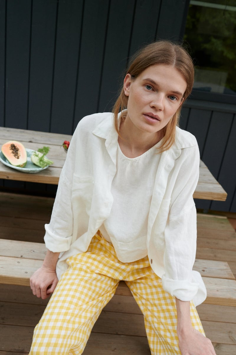 Vika Linen Shirt by LinenFox, 100% Linen