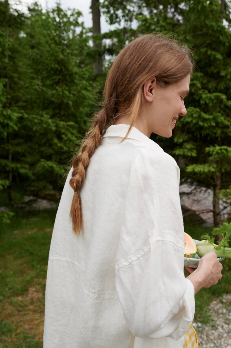 Vika Linen Shirt by LinenFox, 100% Linen