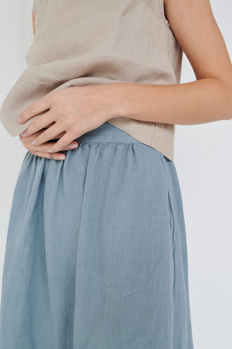 Lina Linen Skirt by LinenFox, 100% Linen