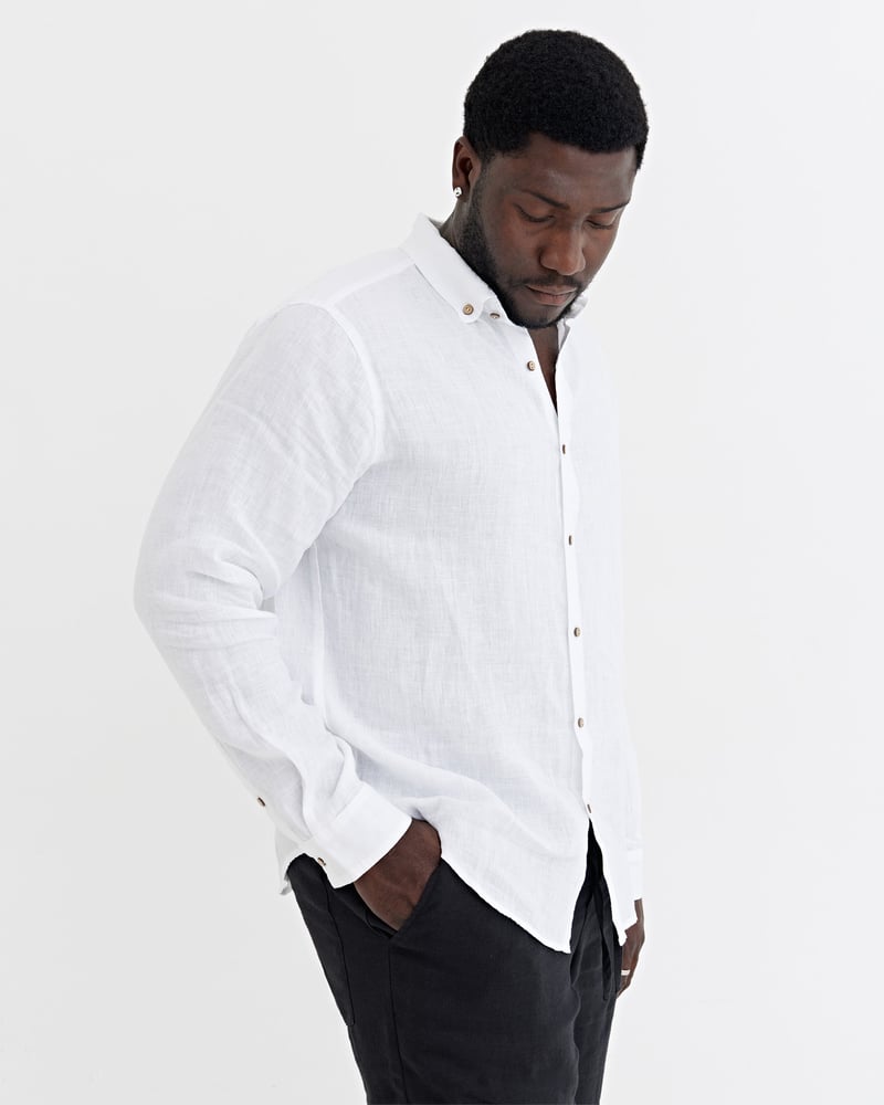 Men's linen pants PALERMO in Black by MagicLinen, 100% Linen