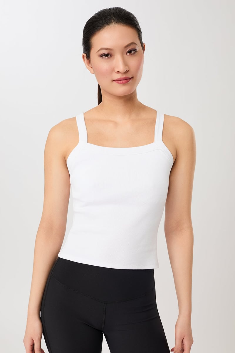 Sleek Top - White, GOTS by Mandala, 95% Cotton, 5% Elastane