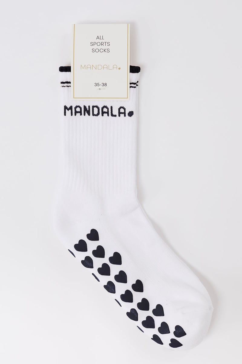 All Sports Socks - Blue by Mandala, 71% Cotton, 26% Nylon, 3% Elastane