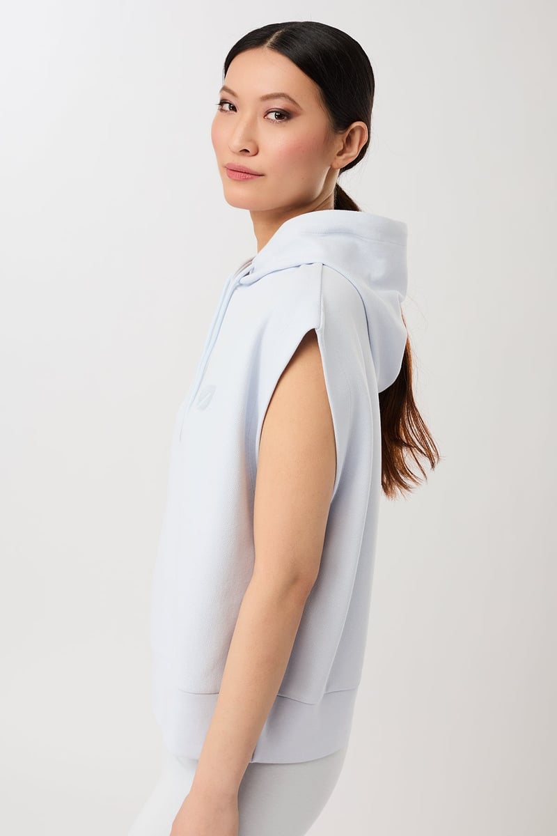 Hoodie Veste - Baby Blue, GOTS by Mandala, 98% Cotton, 2% Nylon