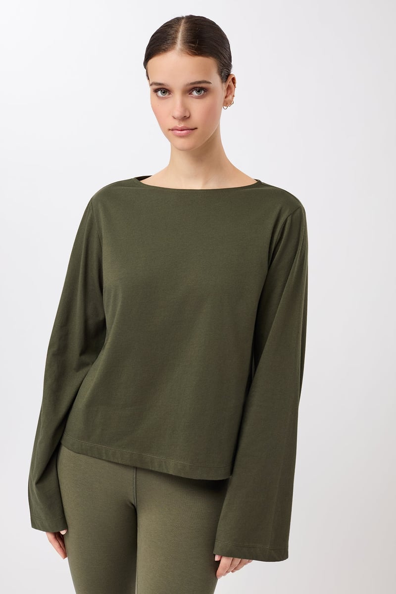 Iconic Longsleeve - Leaf, GOTS by Mandala, 100% Cotton