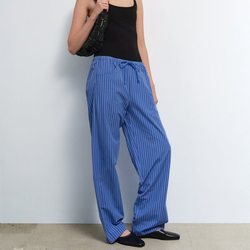 Organic Poplin Essential Striped Pant by MATE the Label, 100% Cotton