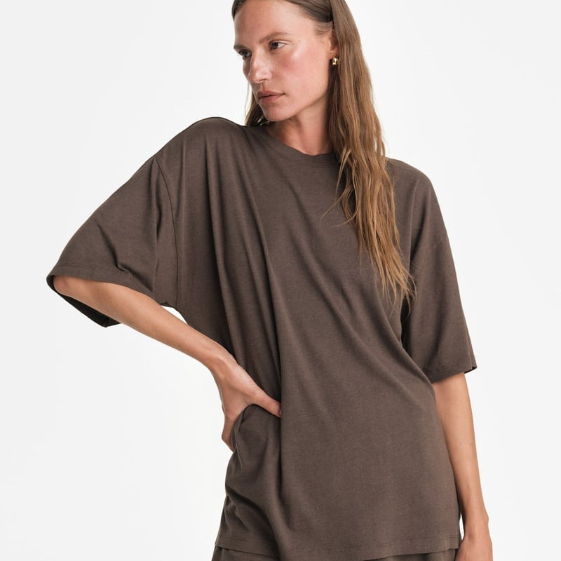 Tencel Sleep Oversized Tee by MATE the Label, 70% Lyocell, 30% Cotton