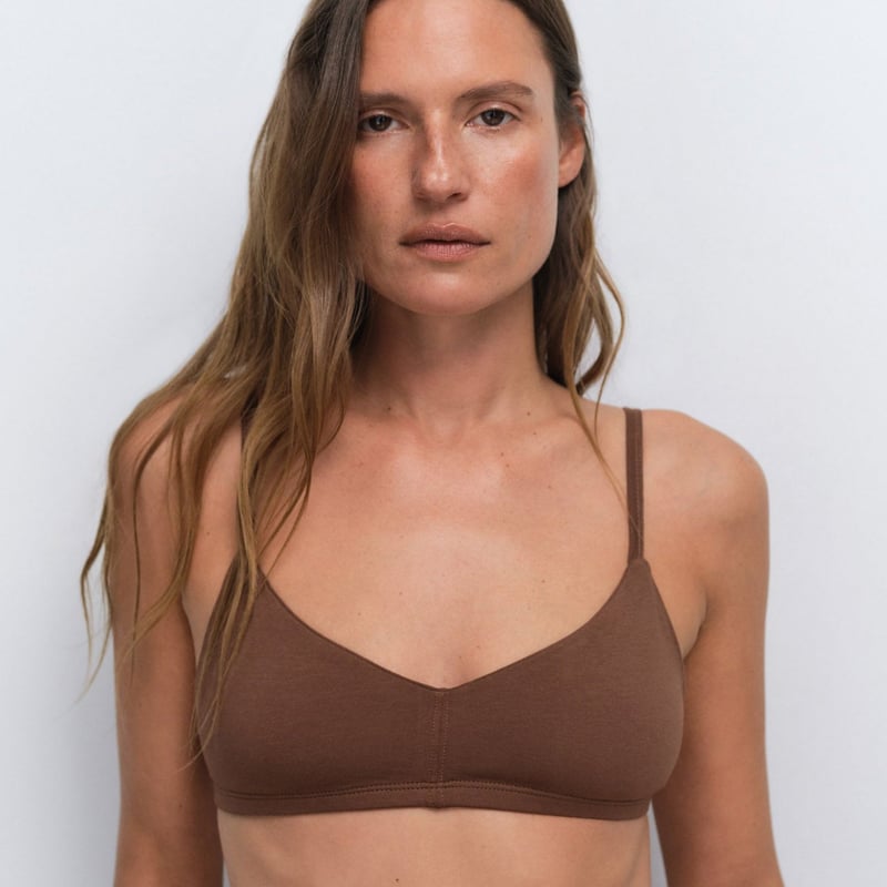 Organic Comfort Triangle Bralette by MATE the Label, 95% Cotton, 5% Elastane