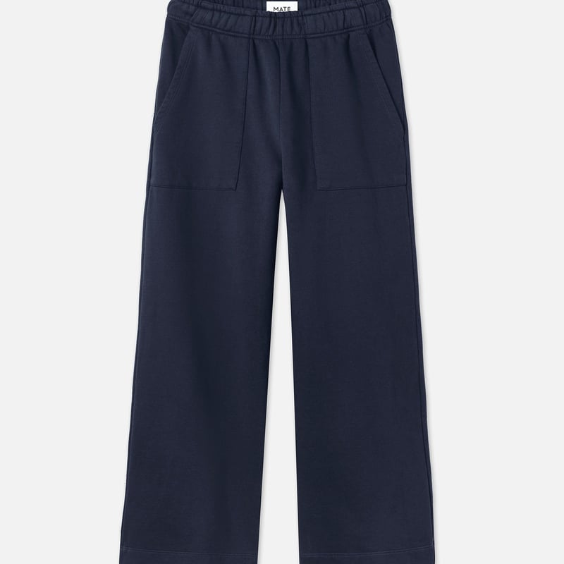 Organic Fleece Wide Leg Pant by MATE the Label, 100% Cotton