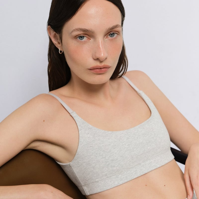Organic Stretch Scoop Bra by MATE the Label, 92% Cotton, 8% Elastane