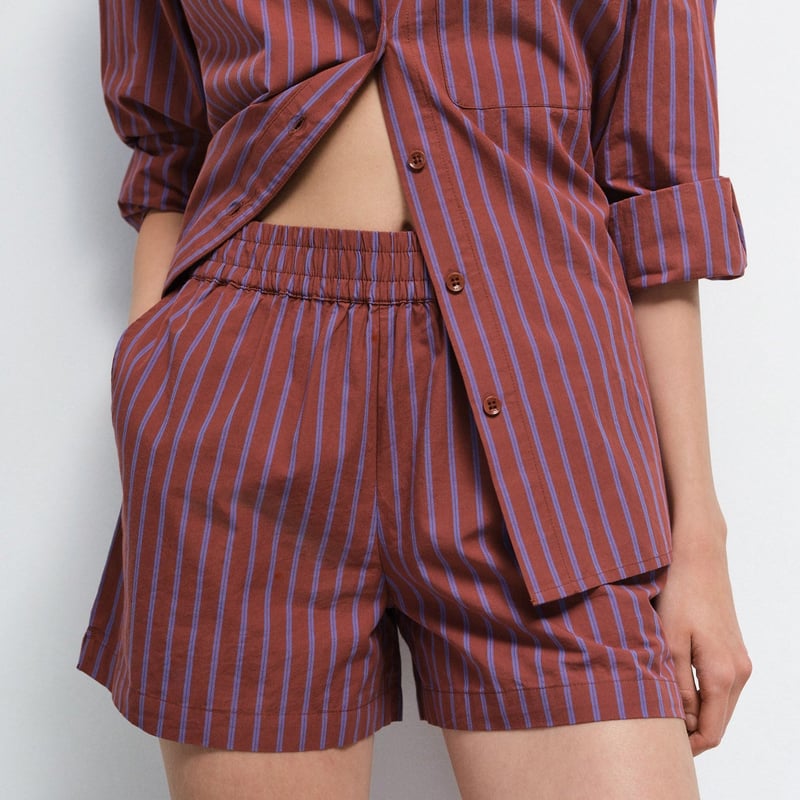 Organic Poplin Striped Short by MATE the Label, 100% Cotton