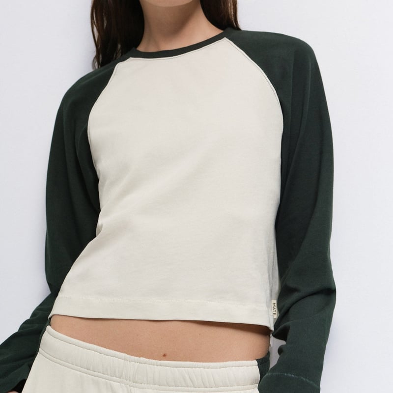 Organic Heritage Jersey Baseball Tee by MATE the Label, 100% Cotton
