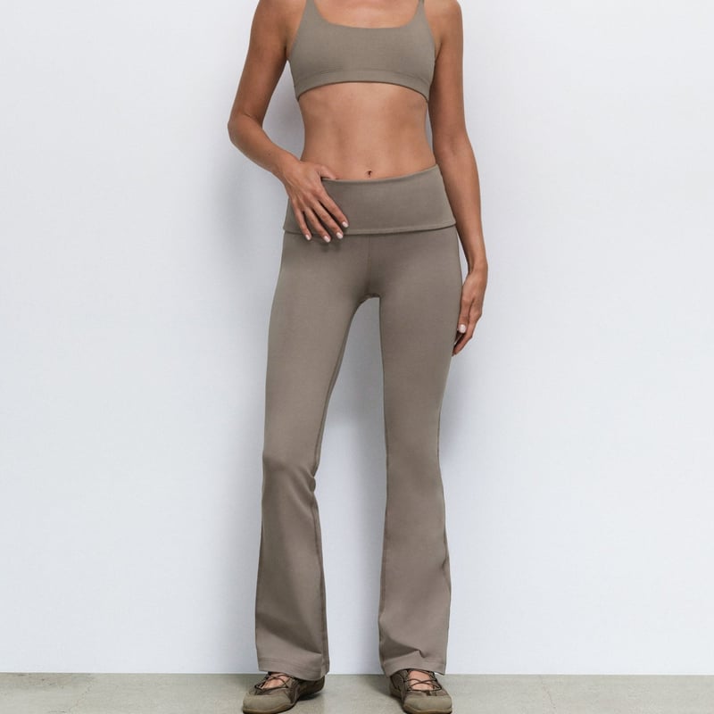 Organic Stretch Foldover Pant by MATE the Label, 92% Cotton, 8% Elastane