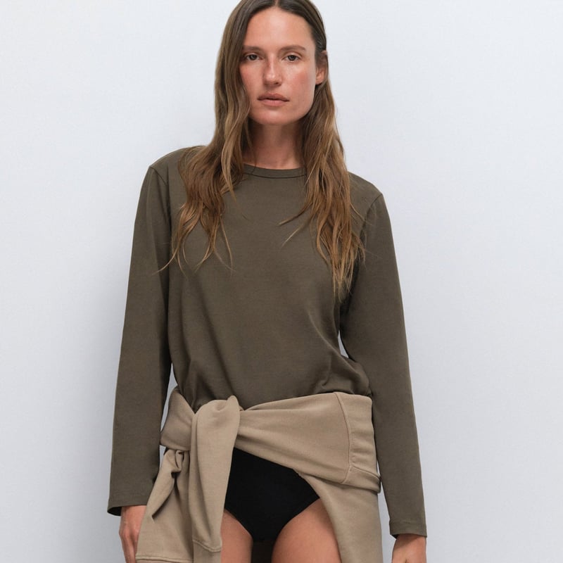 Organic Pima Long Sleeve Tee by MATE the Label, 100% Cotton