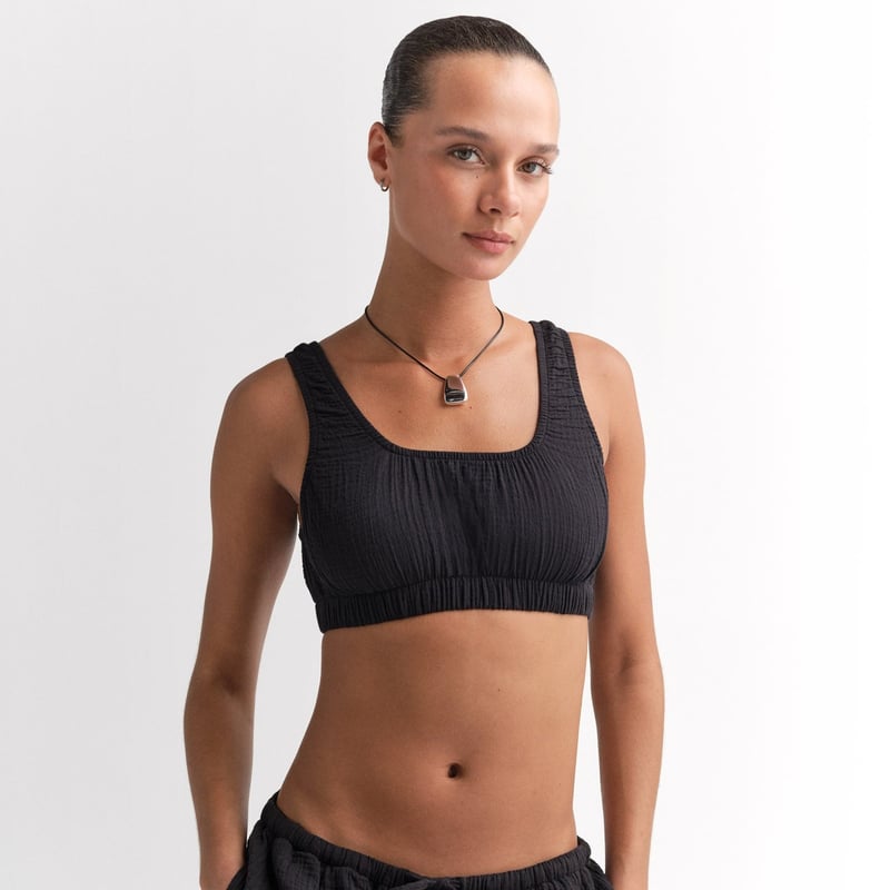 Organic Gauze Cropped Top by MATE the Label, 100% Cotton