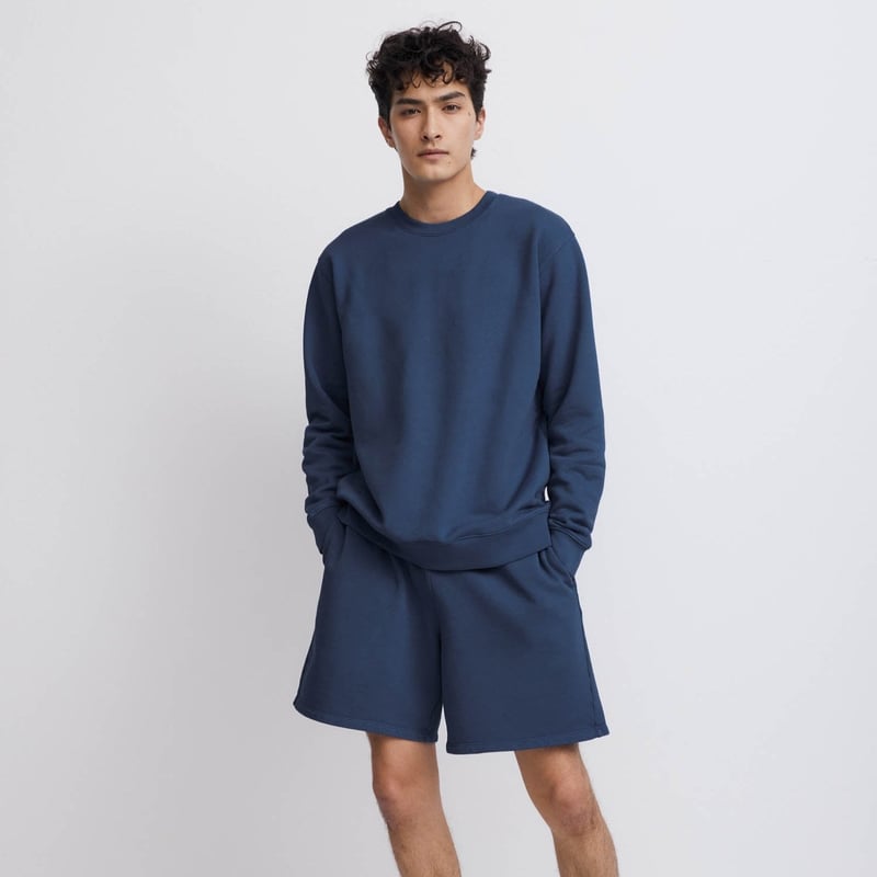 Men's Organic Fleece Crew Neck Sweatshirt by MATE the Label, 100% Cotton