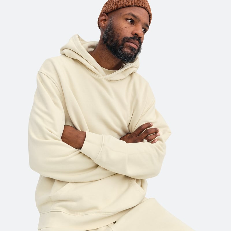 Men's Organic Fleece Hoodie by MATE the Label, 100% Cotton