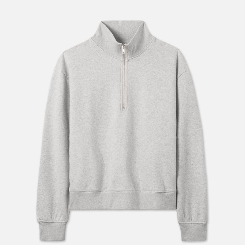 Organic Fleece Quarter Zip Sweatshirt by MATE the Label, 100% Cotton