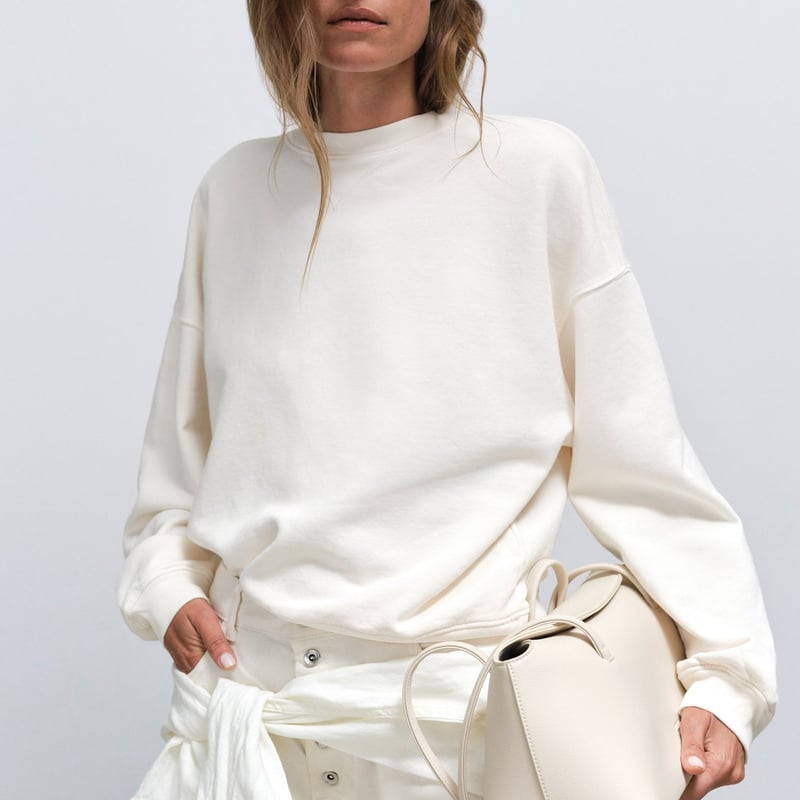 Organic Fleece Relaxed Crewneck Sweatshirt by MATE the Label, 100% Cotton