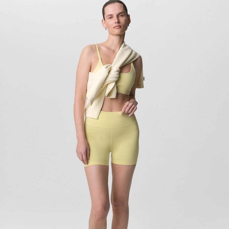 Organic Stretch Biker Short 4" by MATE the Label, 92% Cotton, 8% Elastane