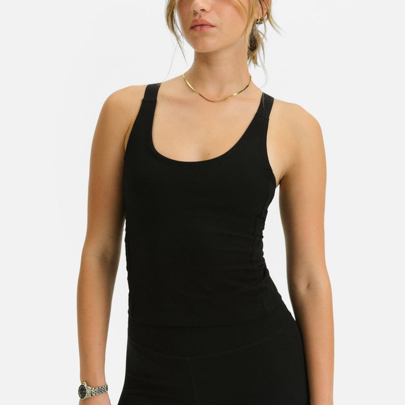 Organic Stretch U-Neck Tank by MATE the Label, 92% Cotton, 8% Elastane
