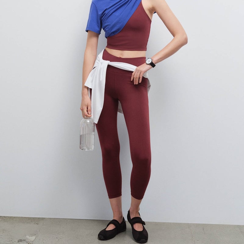 Organic Stretch Midi Legging by MATE the Label, 92% Cotton, 8% Elastane