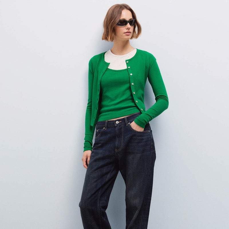 Organic Pointelle Cardigan by MATE the Label, 100% Cotton