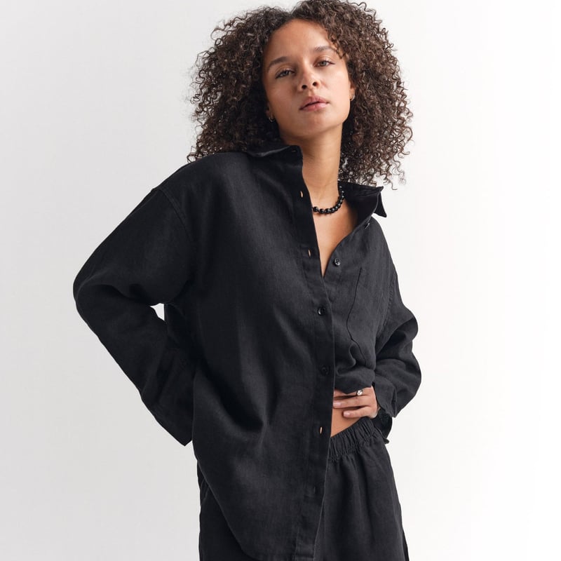 Organic Linen Oversized Button Down by MATE the Label, 100% Linen
