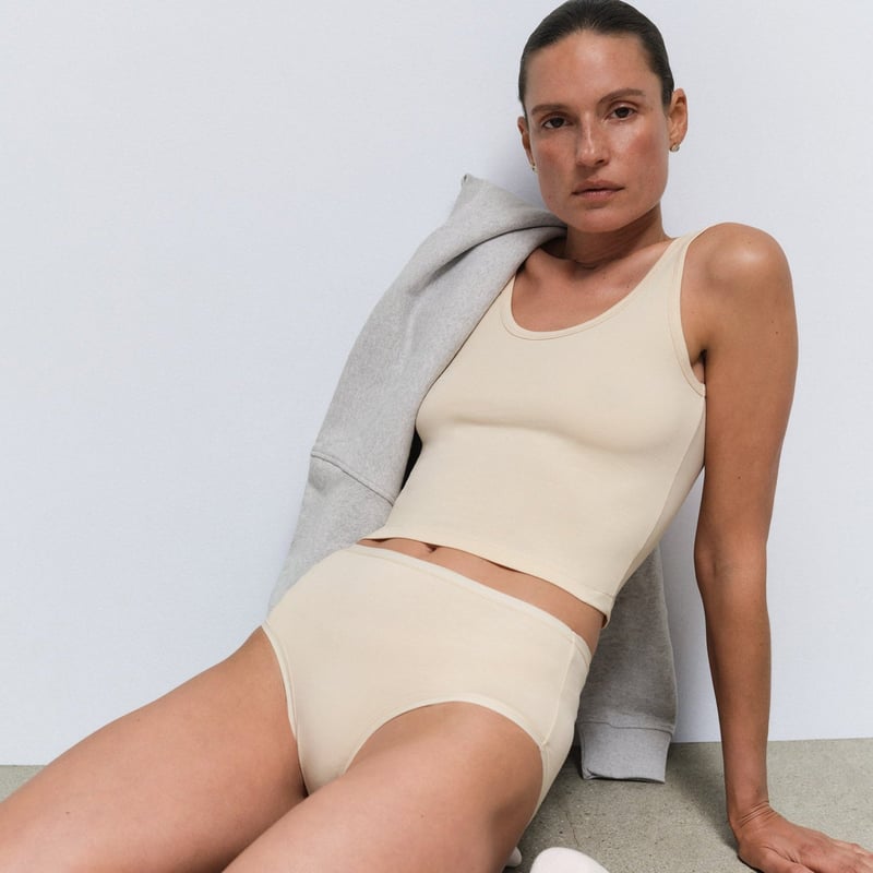 Organic Comfort Crop Tank by MATE the Label, 95% Cotton, 5% Elastane