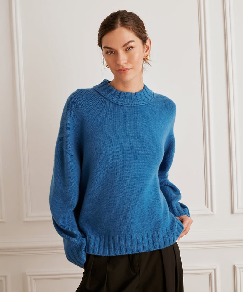 Super Luxe Cashmere Crewneck Sweater by NAADAM, 100% Cashmere