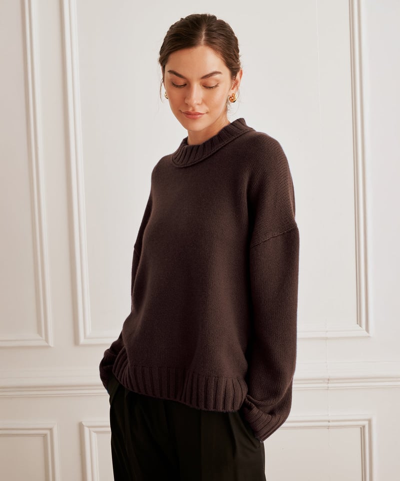Super Luxe Cashmere Crewneck Sweater by NAADAM, 100% Cashmere