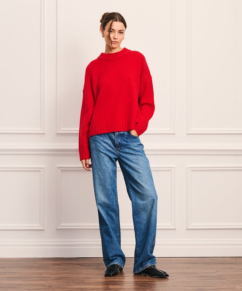 Super Luxe Cashmere Crewneck Sweater by NAADAM, 100% Cashmere