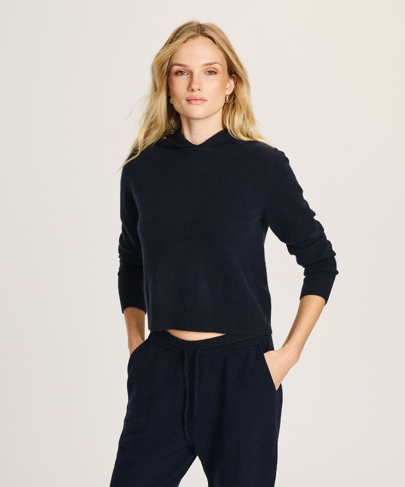 Signature Cashmere Cropped Hoodie by NAADAM, 100% Cashmere