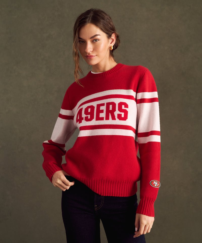 NFL Luxe Cashmere Oversized Crewneck Sweater by NAADAM, 100% Cashmere