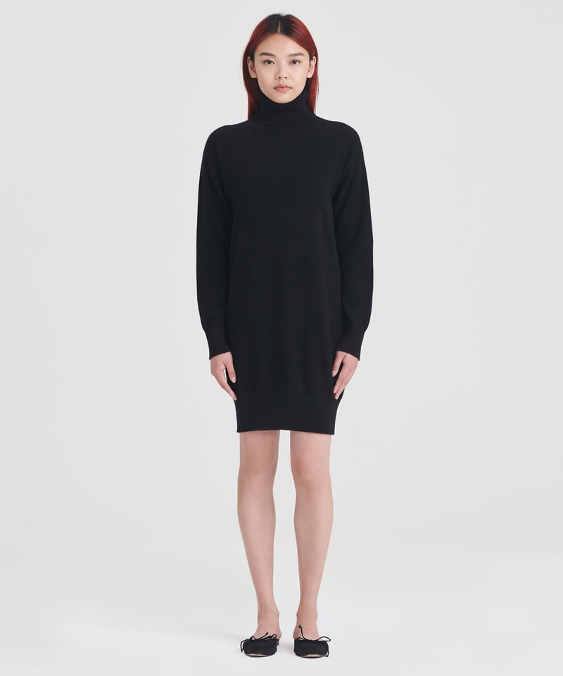 Signature Cashmere Turtleneck Dress by NAADAM, 100% Cashmere