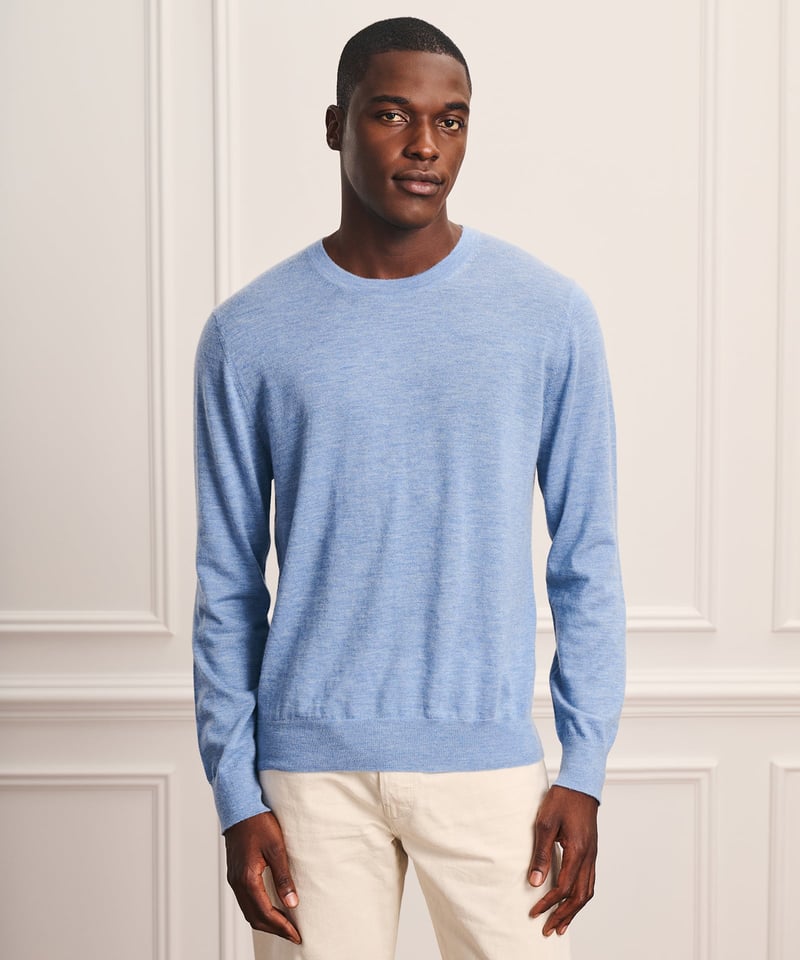 Super Fine Cashmere Long Sleeve Crewneck by NAADAM, 100% Cashmere