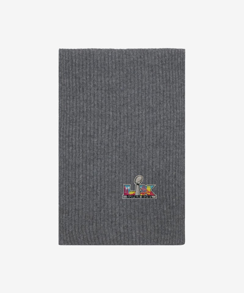 Super Bowl LX Cashmere Ribbed Scarf by NAADAM, 100% Cashmere