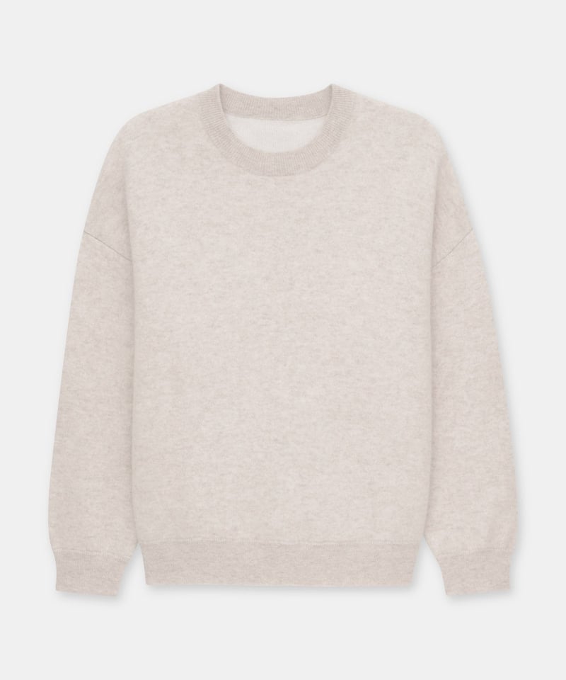 Super Luxe Cashmere Double Faced Crewneck by NAADAM, 100% Cashmere