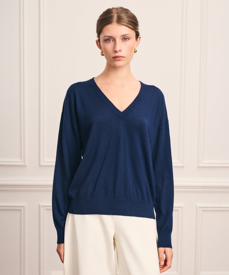 Super Fine Cashmere V-Neck by NAADAM, 100% Cashmere