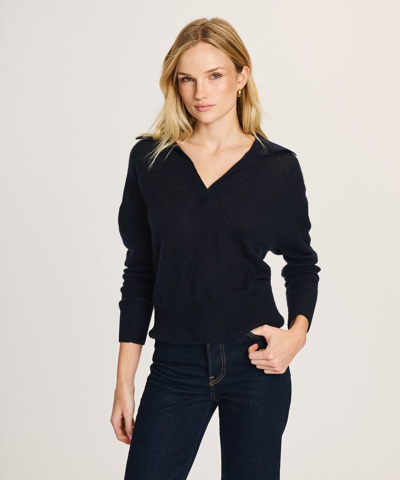 Featherweight Cashmere Polo Sweater by NAADAM, 100% Cashmere