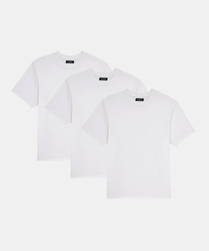3-Pack Lightweight Brushed Cotton Tee by NAADAM, 100% Cotton