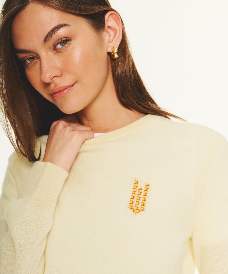 Wicked Yellow Brick Road Cashmere Sweater by NAADAM, 100% Cashmere