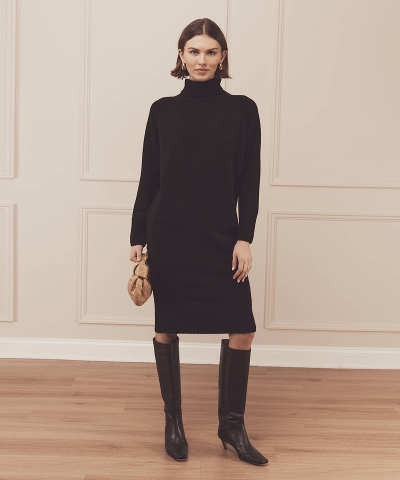 Luxe Cashmere Turtleneck Dress by NAADAM, 100% Cashmere