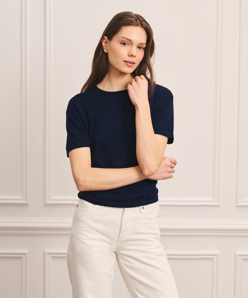 Super Fine Cashmere T-Shirt by NAADAM, 100% Cashmere