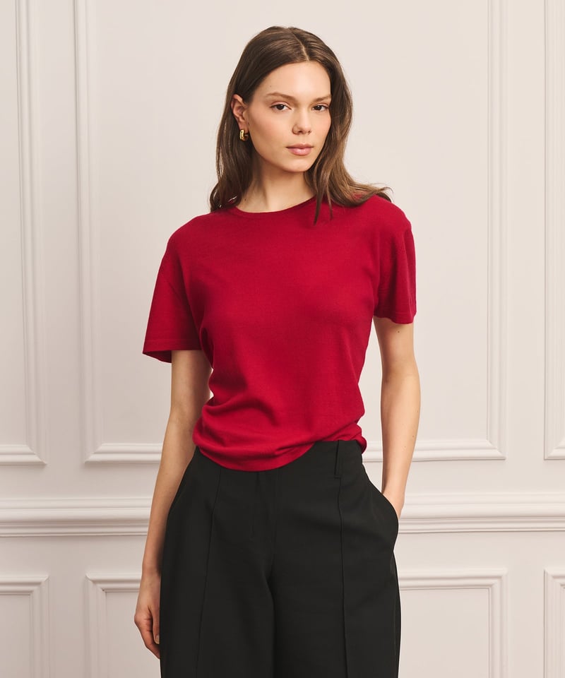 Super Fine Cashmere T-Shirt by NAADAM, 100% Cashmere