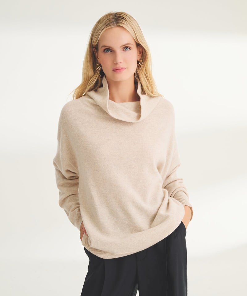 Signature Cashmere Funnel Turtleneck by NAADAM, 100% Cashmere