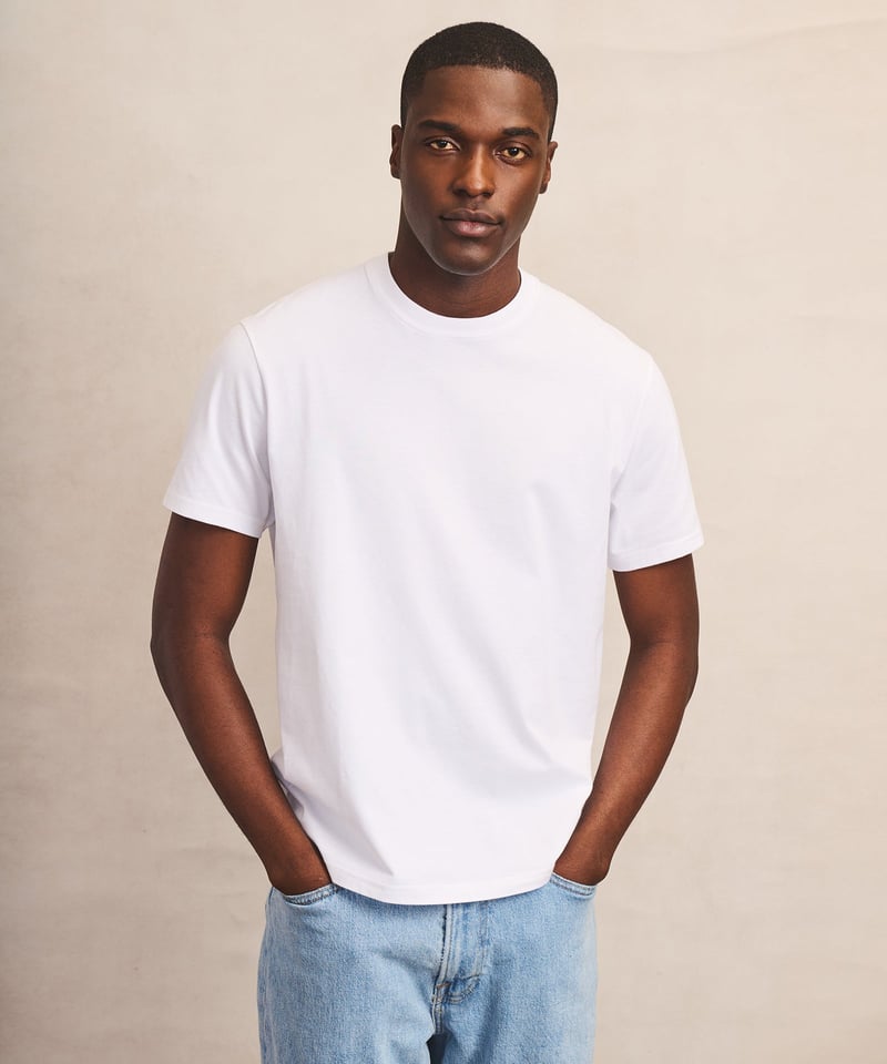 Lightweight Brushed Cotton Tee by NAADAM, 100% Cotton