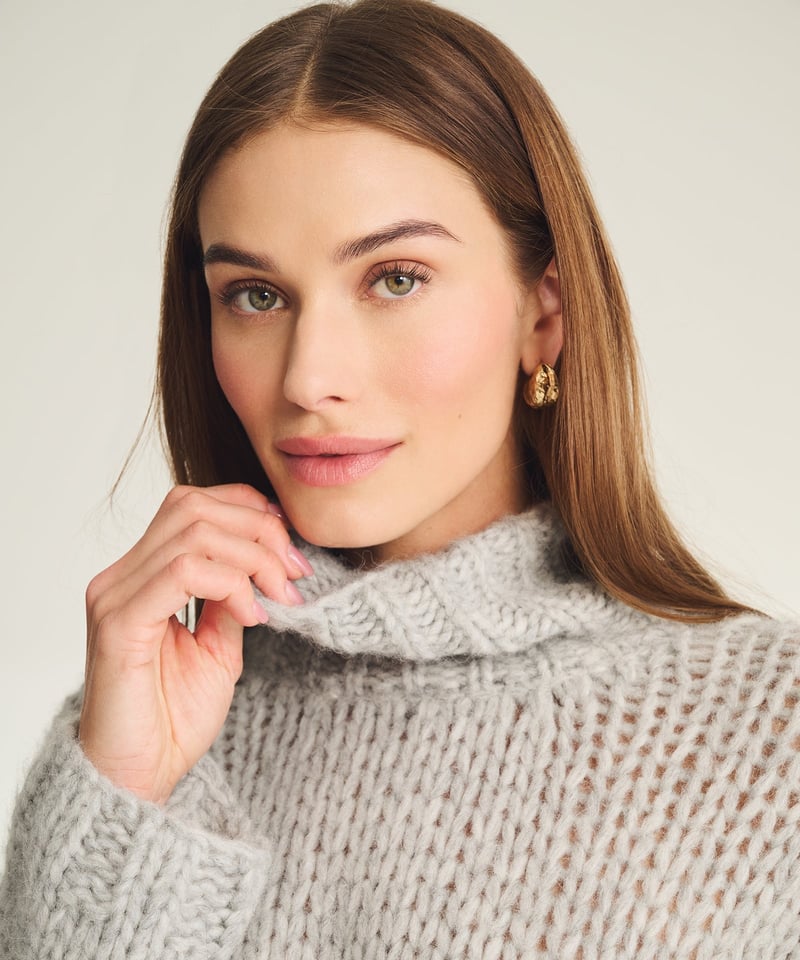 Lofty Alpaca Turtleneck Sweater by NAADAM, 70% Alpaca, 23% Nylon, 7% Wool