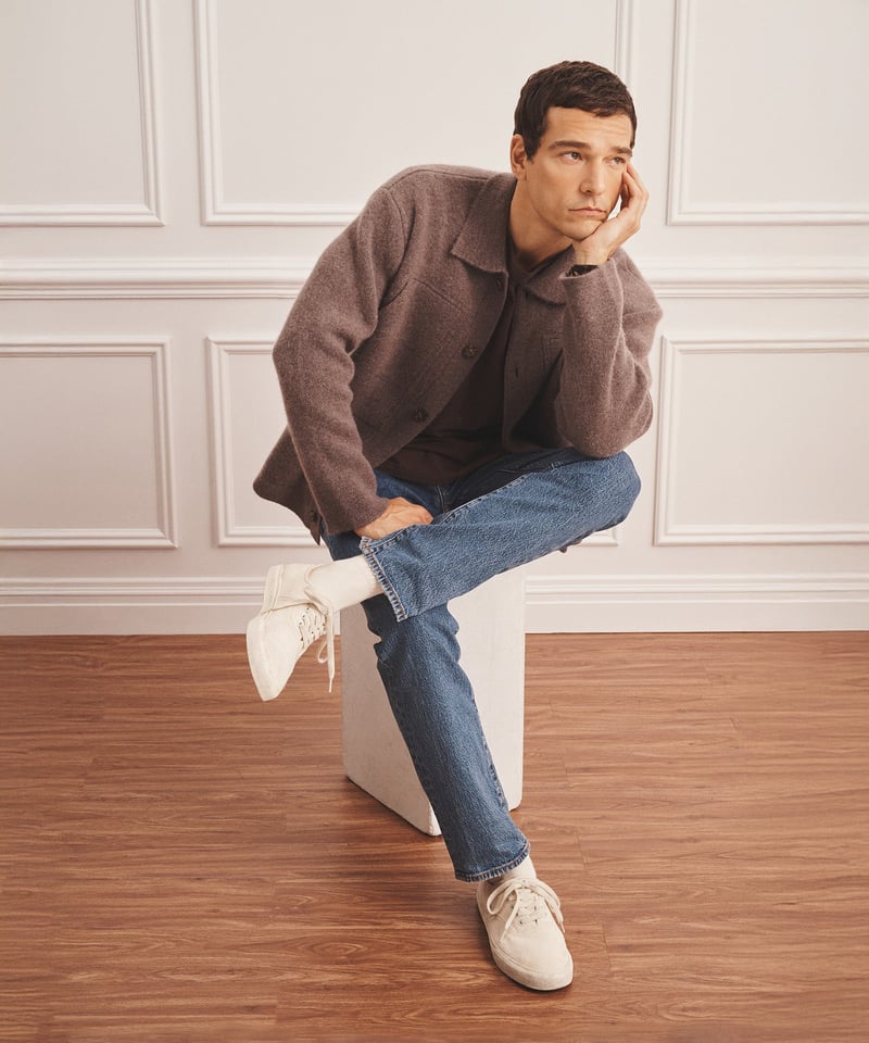 Super Luxe Cashmere Double Faced Utility Jacket by NAADAM, 100% Cashmere